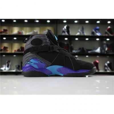 Nike Air Jordan 8 Retro Açık Turkuaz / Siyah Basketbol Ayakkabısı Türkiye - EPX6X0QA